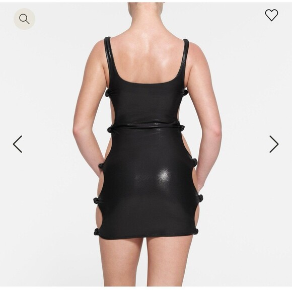 Skims liquid shine knotted swim onyx xs - Picture 4 of 7